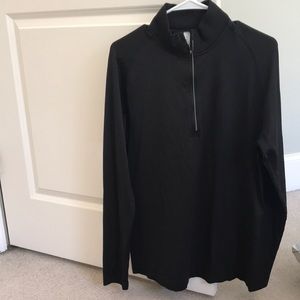 Quarter zip long sleeved shirt